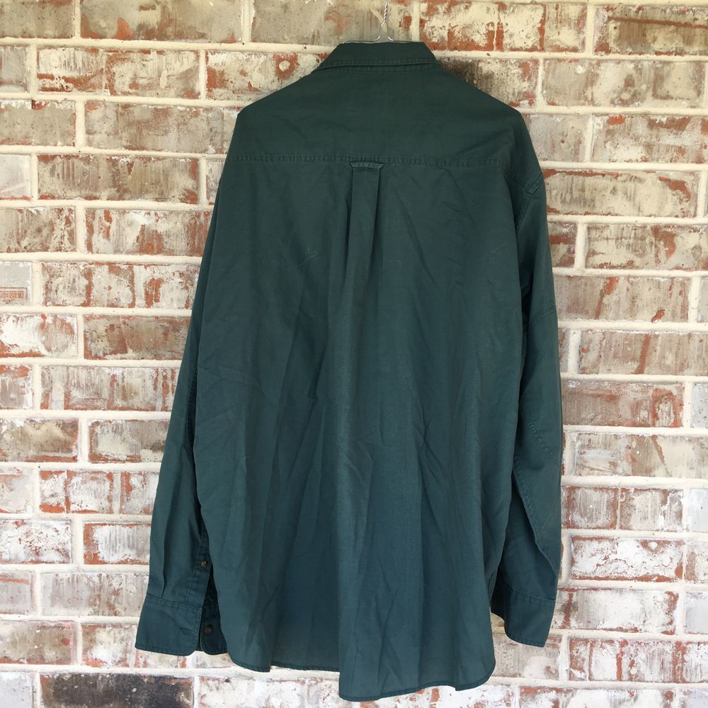 Cabela's Hunter Green Elbow Patch Button Down XLT - Picture 2 of 5
